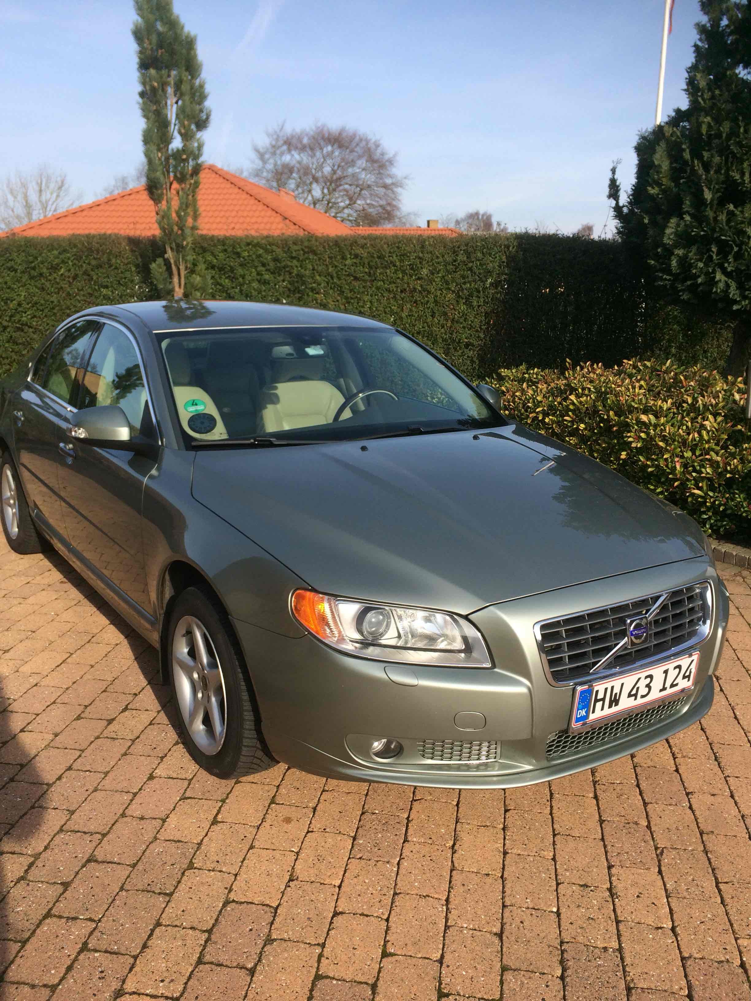 Grøn Volvo S80 fra 2007