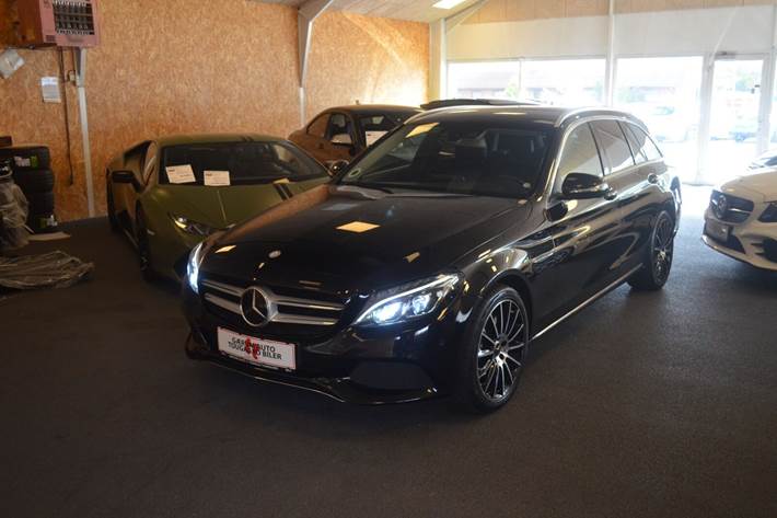 Grå Mercedes C220 d fra 2015