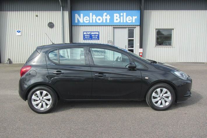 Gul Opel Corsa fra 2016