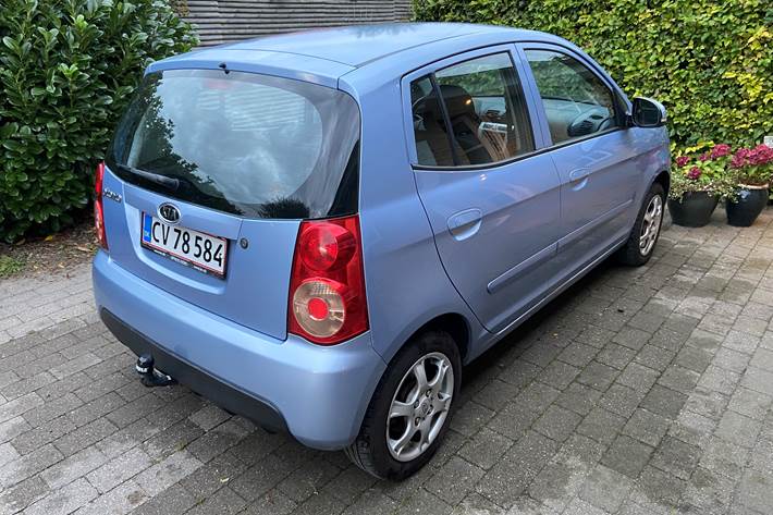 Blå Kia Picanto fra 2010