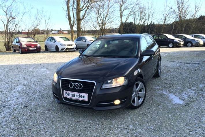 Sort Audi A3 fra 2013