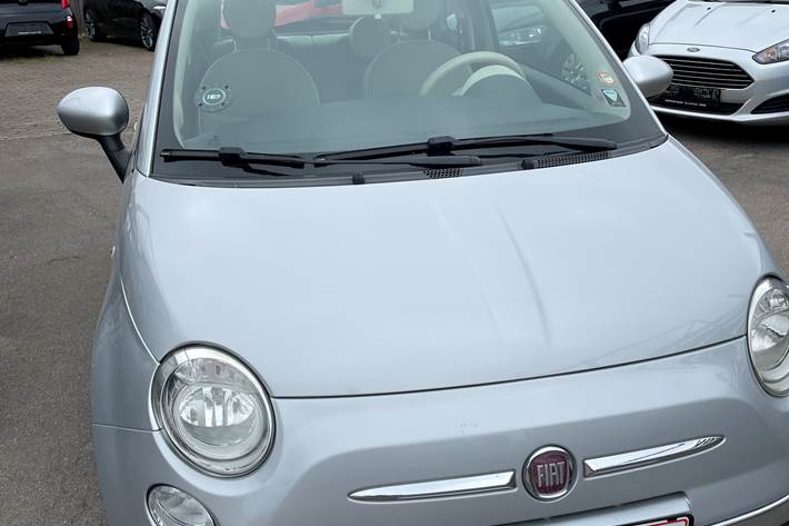 Sølv Fiat 500 fra 2011