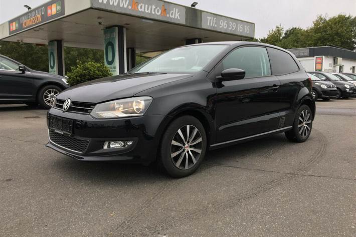 Sort VW Polo fra 2012