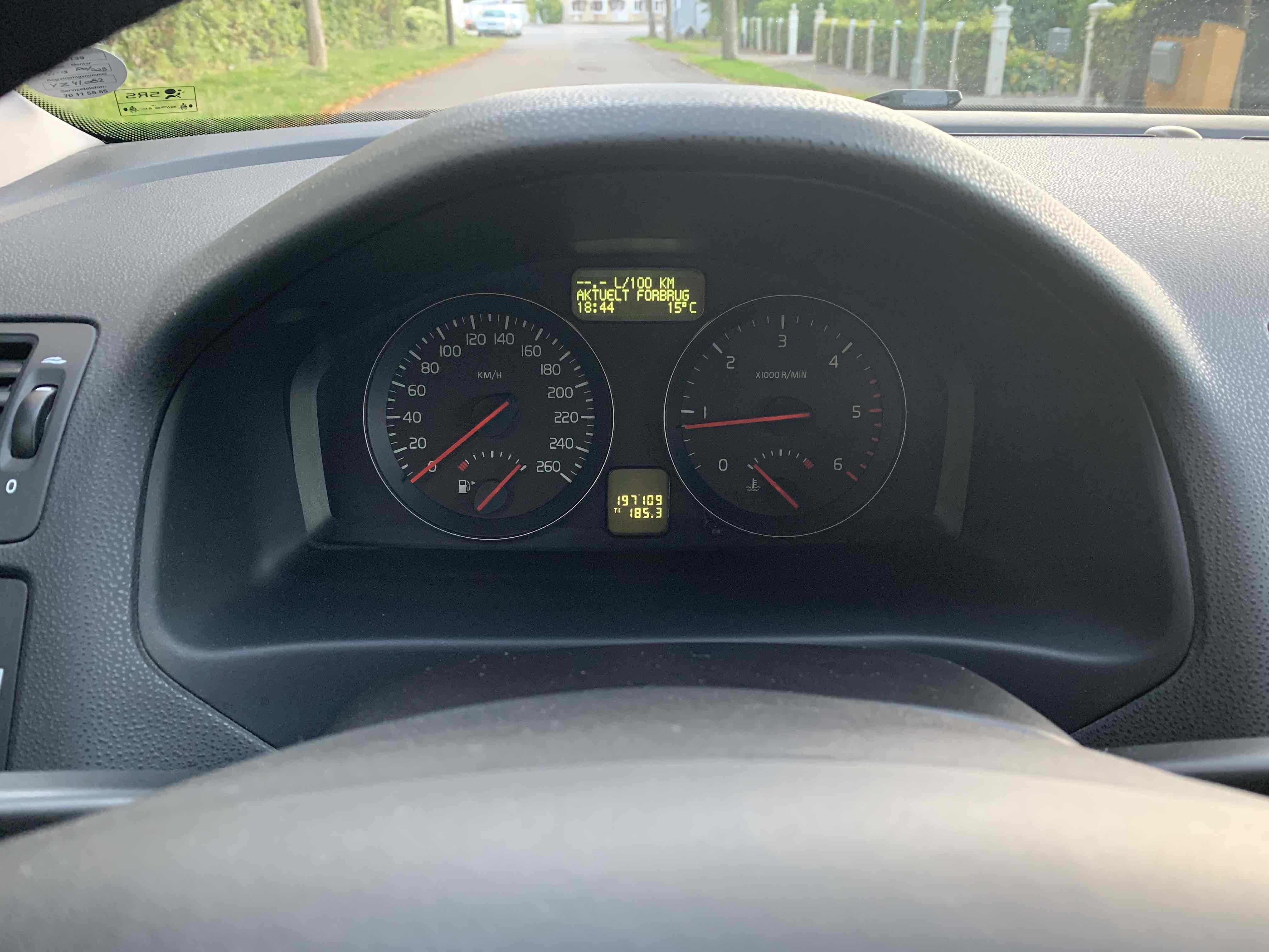 Sort Volvo V50 fra 2008