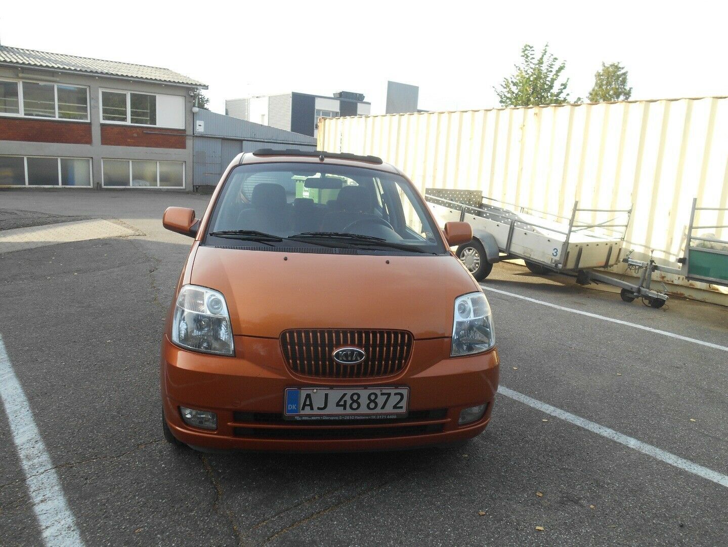 Grå Kia Picanto fra 2007