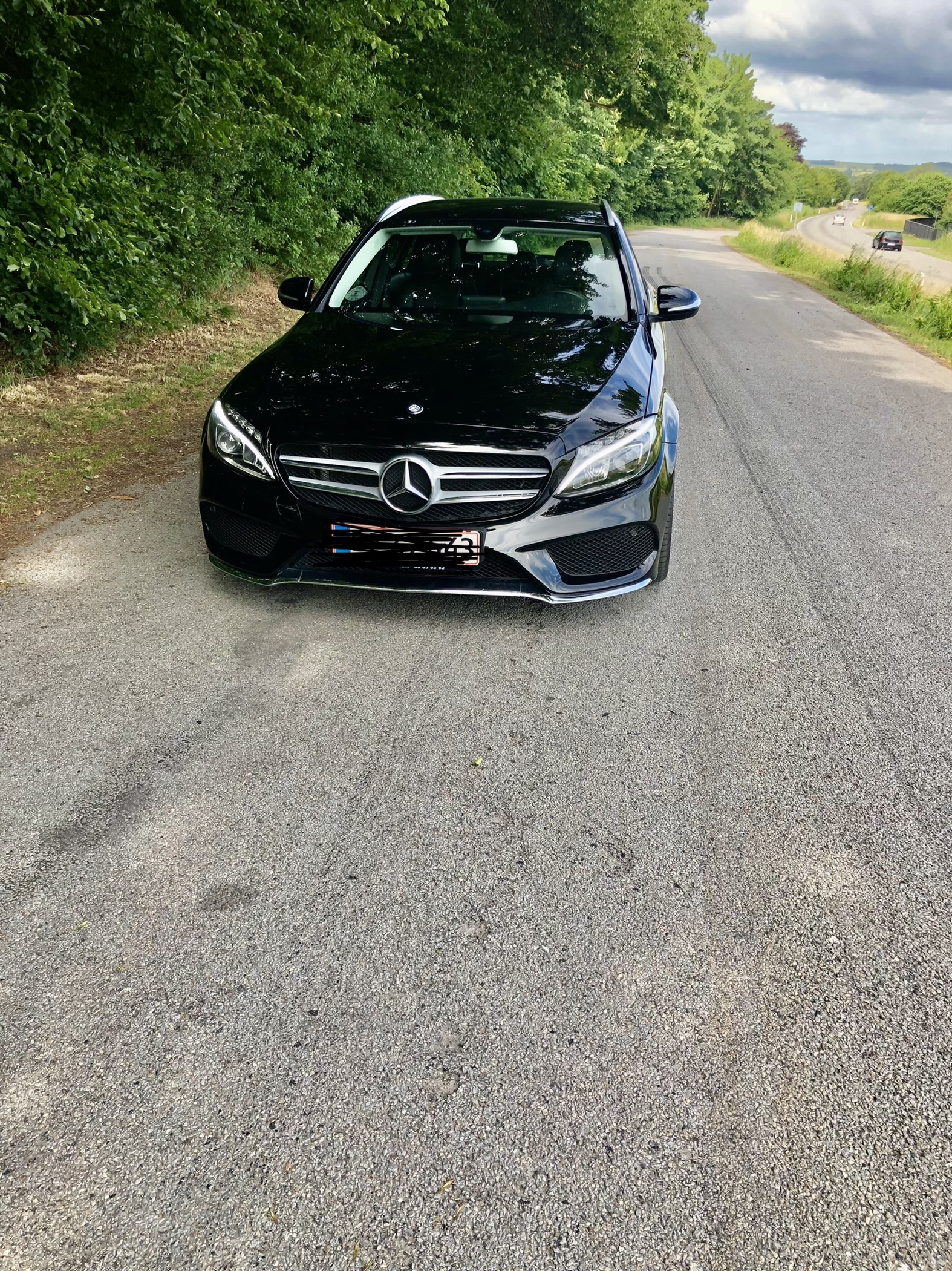 Sort Mercedes C220 d fra 2015