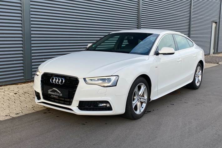 Hvid Audi A5 fra 2016