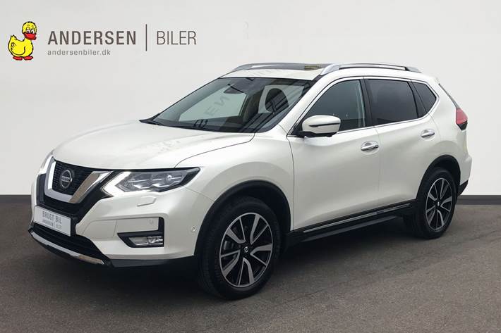 Hvid Nissan X-Trail fra 2019