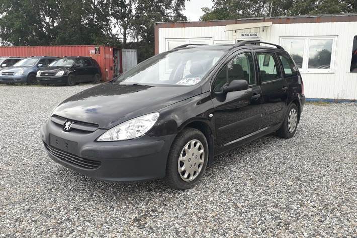 Grå Peugeot 307 fra 2002