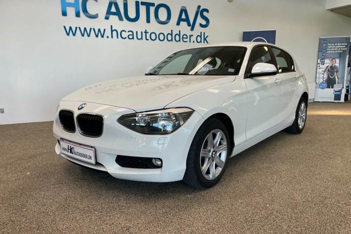 Hvid BMW 118d fra 2014