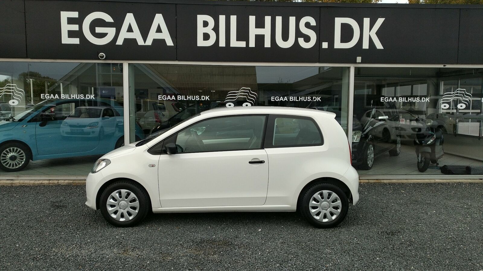 Hvid Skoda Citigo fra 2013