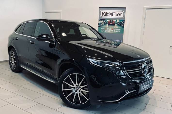Grå Mercedes EQC400 fra 2021