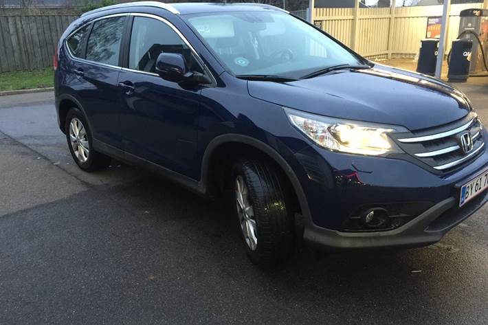 Blå Honda CR-V fra 2013