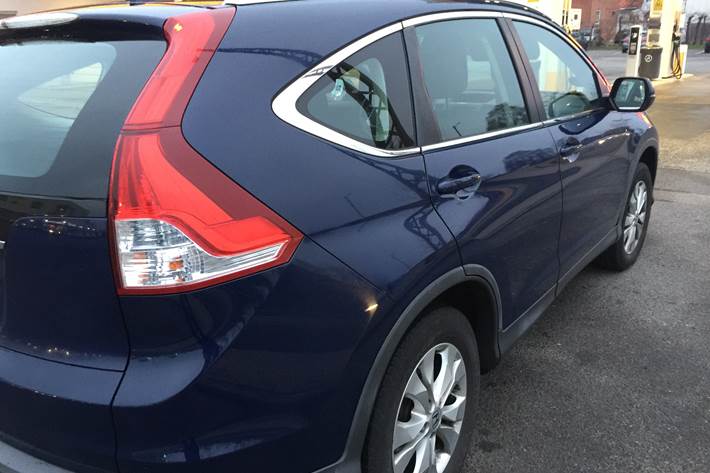 Blå Honda CR-V fra 2013