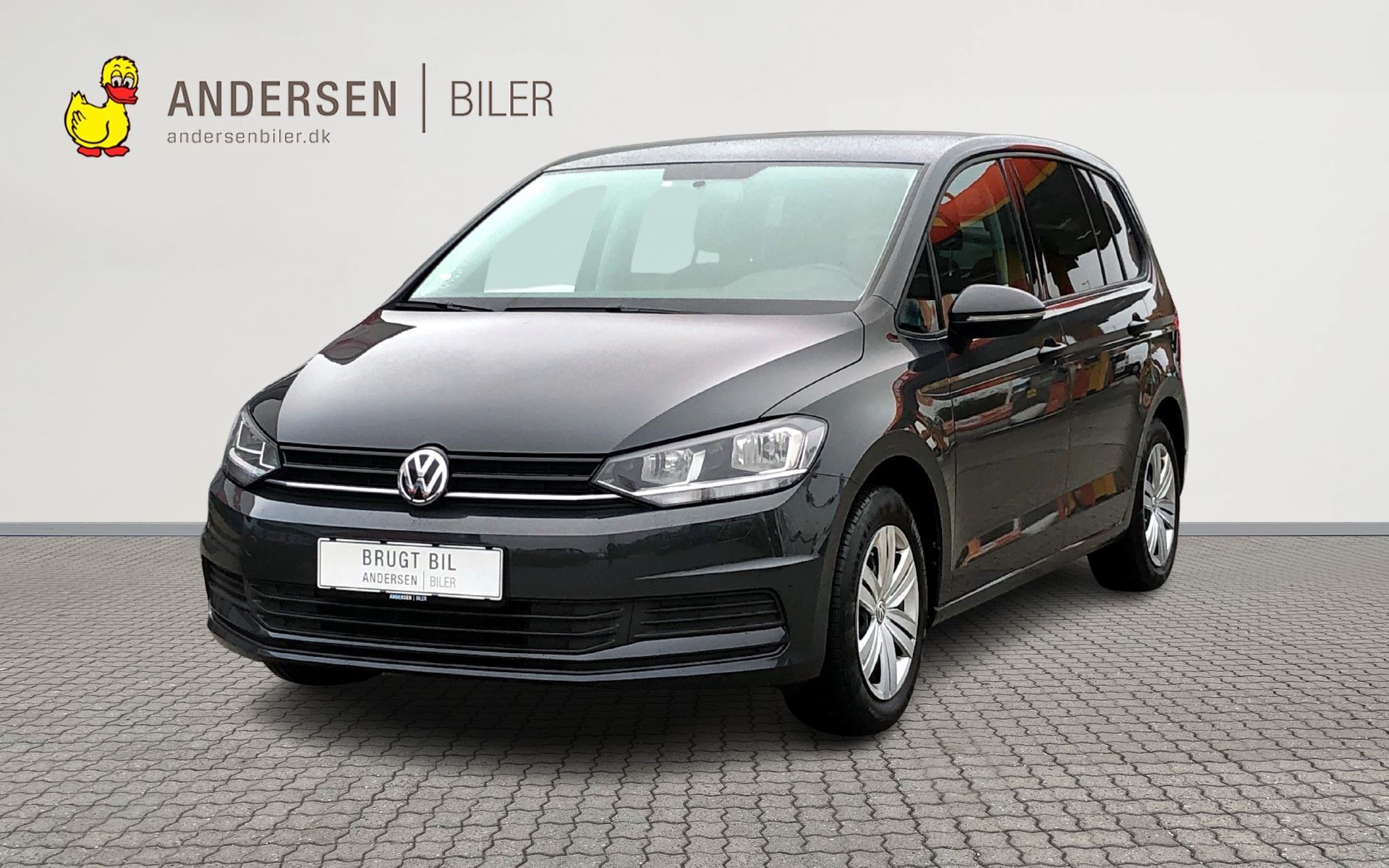 Grå VW Touran fra 2016