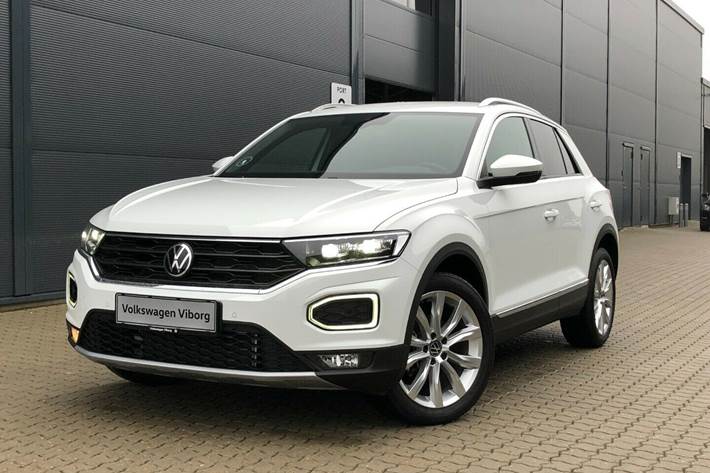 Hvid VW T-Roc fra 2021