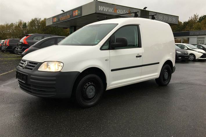 Hvid VW Caddy fra 2007