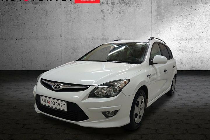 Hvid Hyundai i30 fra 2010