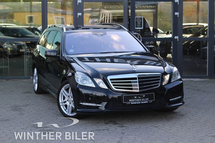 Sort Mercedes E350 fra 2012