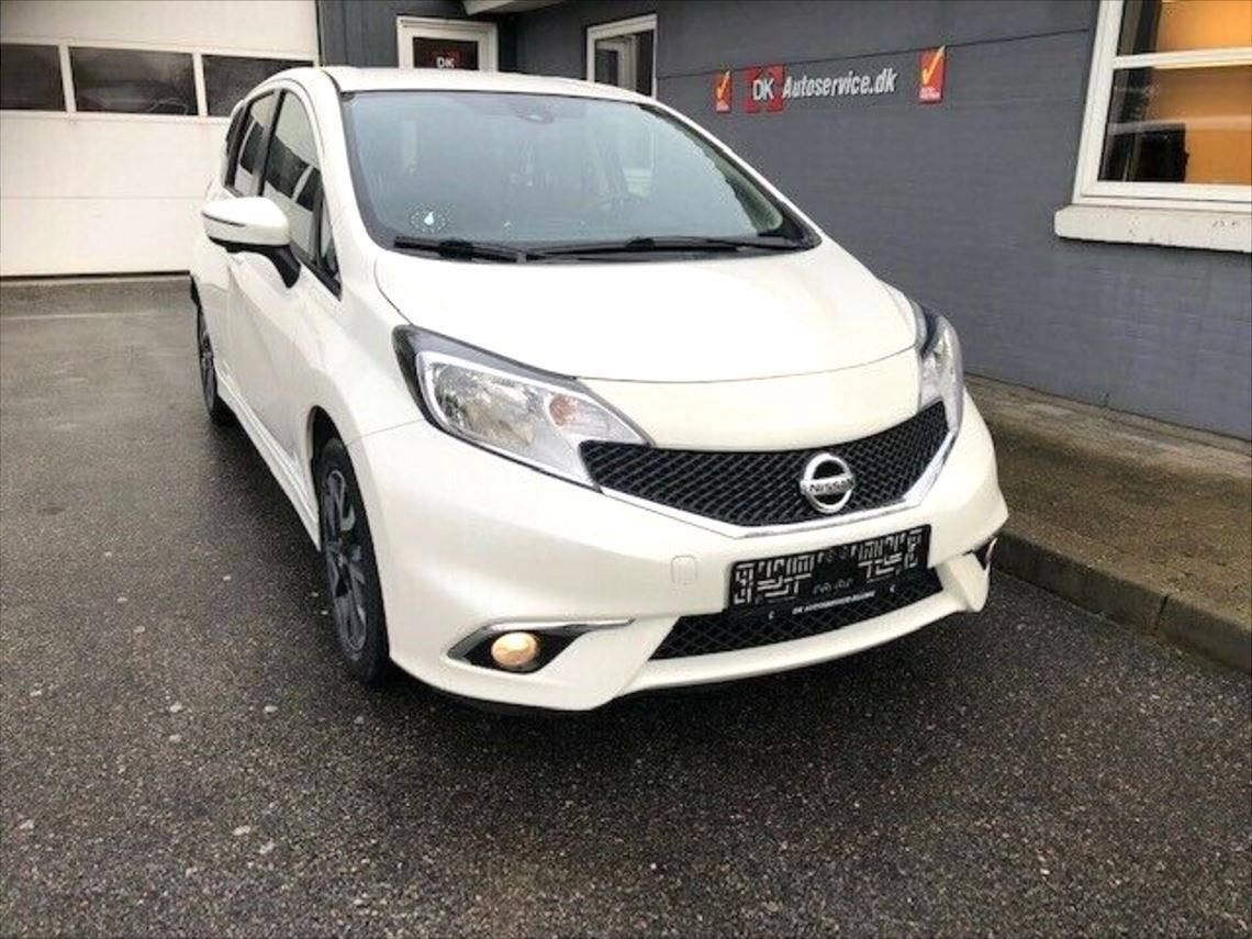 Hvid Nissan Note fra 2014