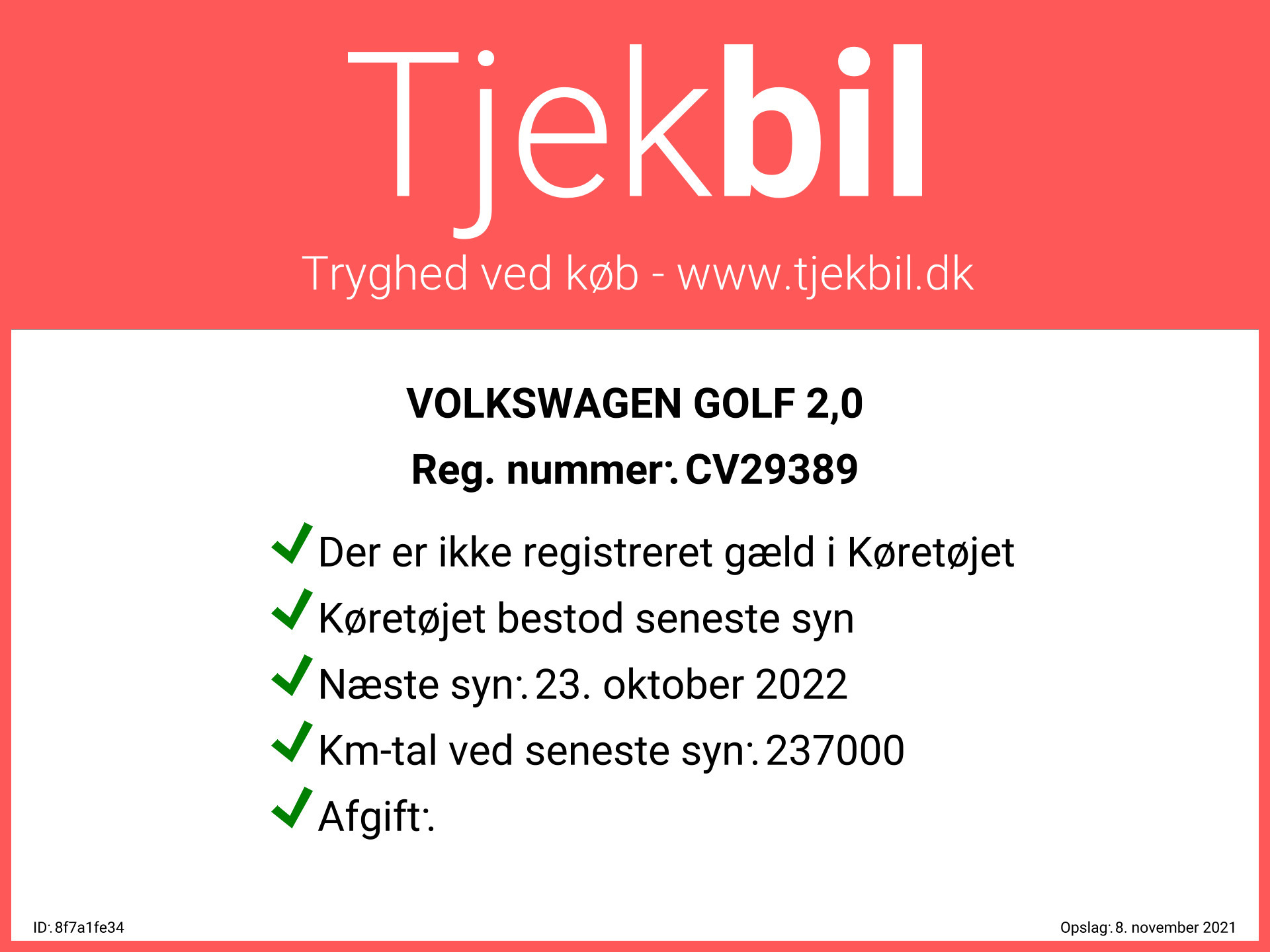 Sort VW Golf II fra 2002