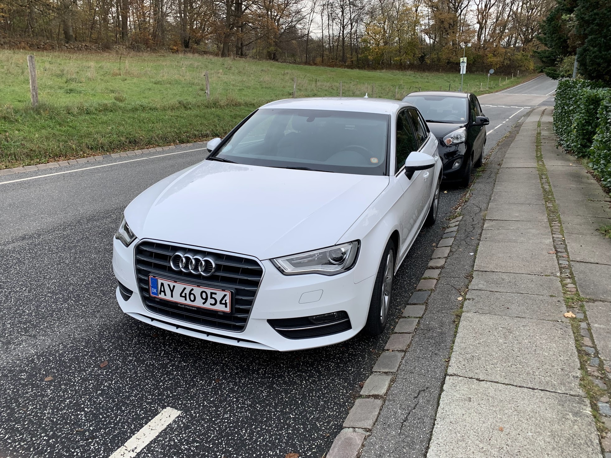 Hvid Audi A3 Sportback fra 2016