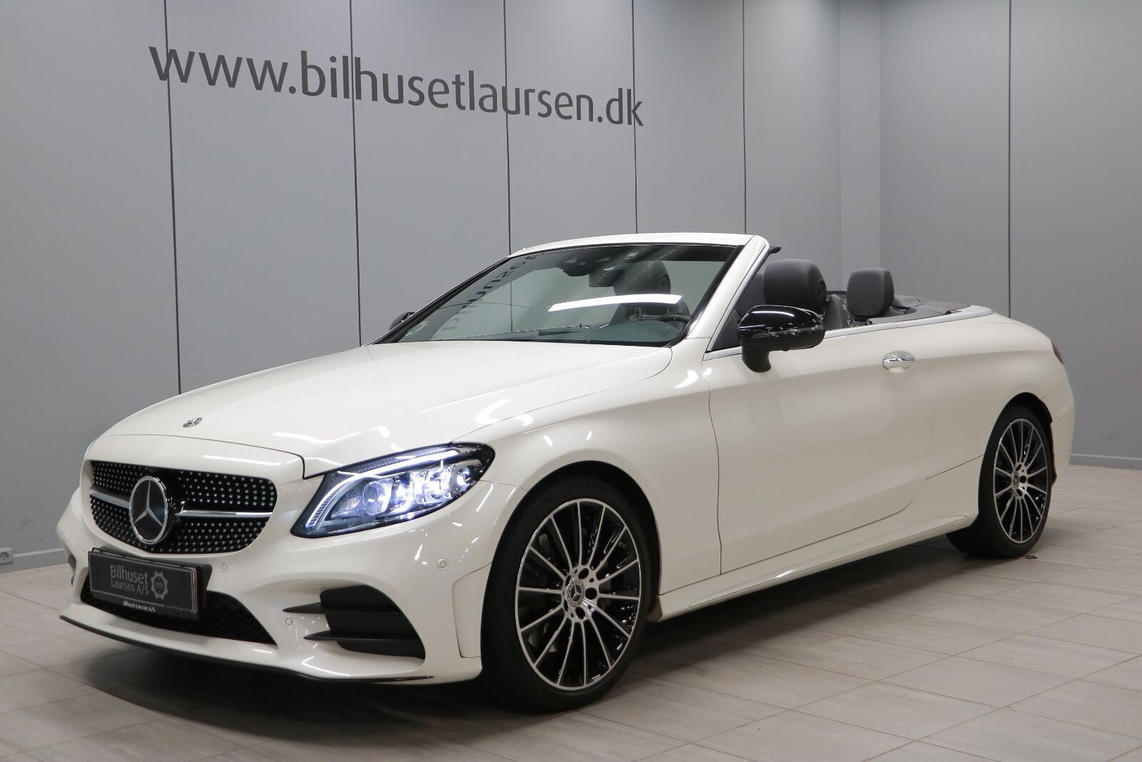 Hvid Mercedes C300 d fra 2019