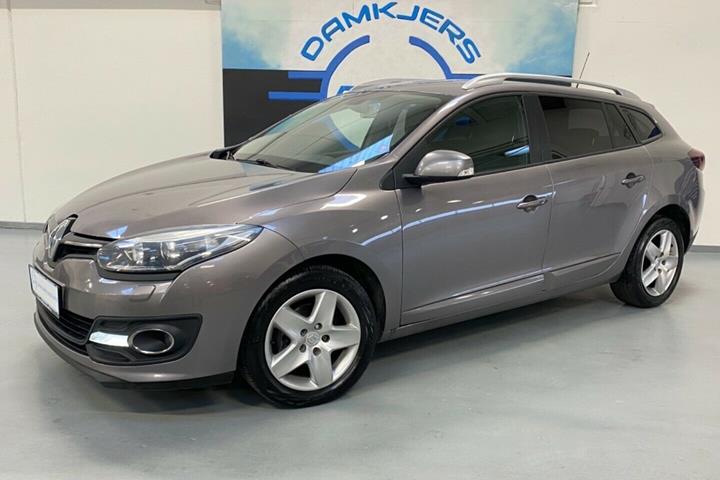 Grå Renault Megane III fra 2014