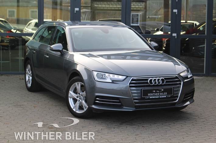 Grå Audi A4 fra 2017