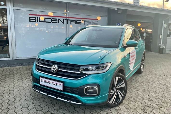 Blå VW T-Cross fra 2019