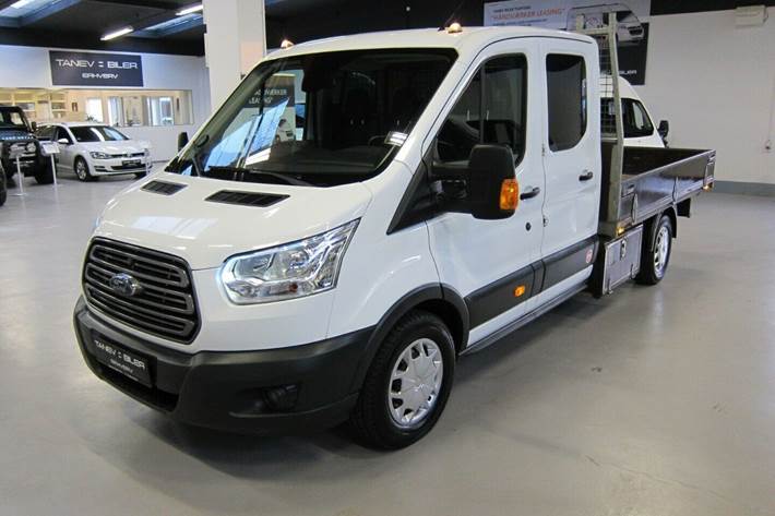 Hvid Ford Transit 350 L3 Chassis fra 2016