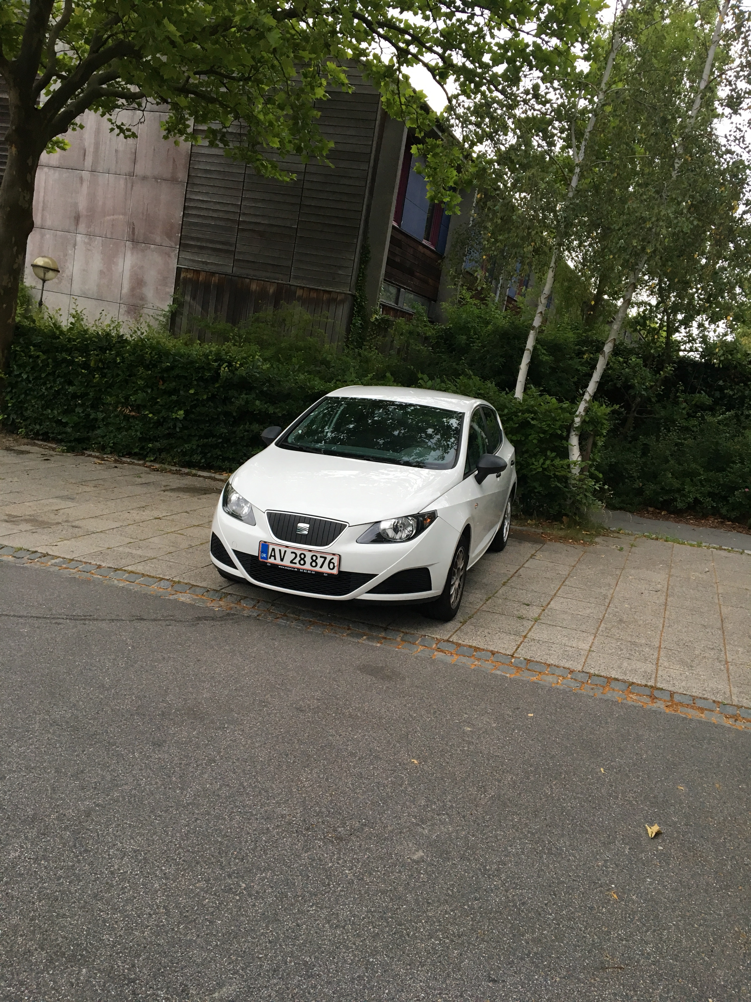 Hvid Seat Ibiza fra 2011