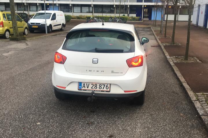 Hvid Seat Ibiza fra 2011