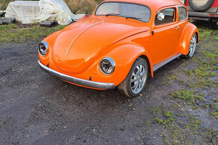 Orange VW 1302 fra 1973