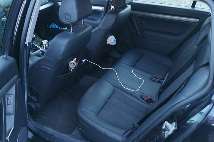 Sort Opel Vectra fra 2007