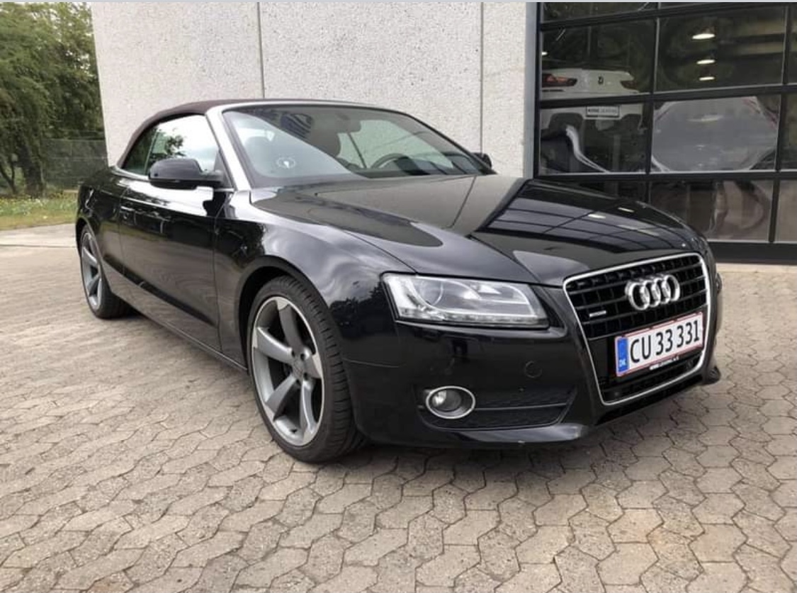 Sort Audi A5 fra 2010
