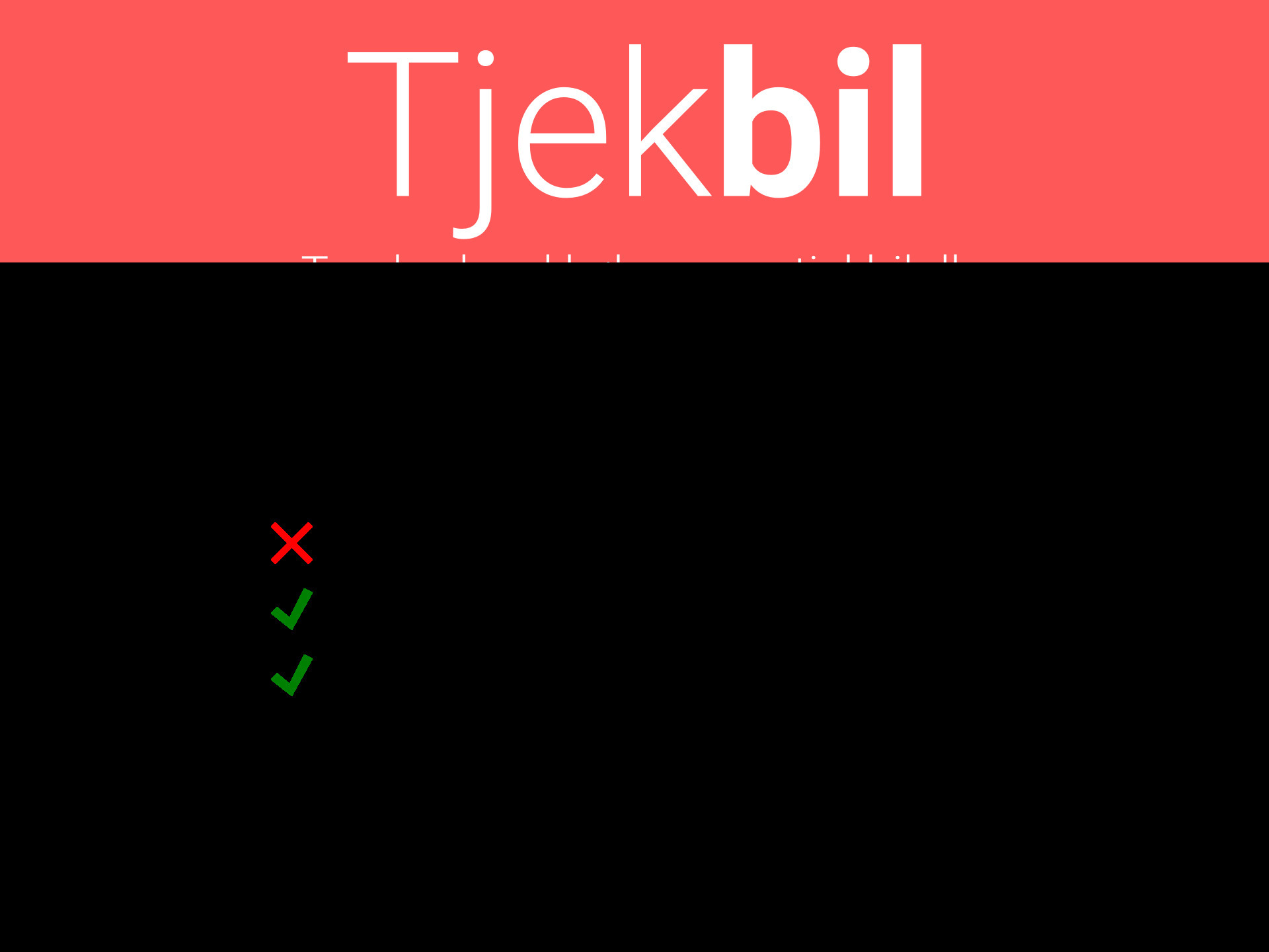 Rød Hyundai Kona fra 2018