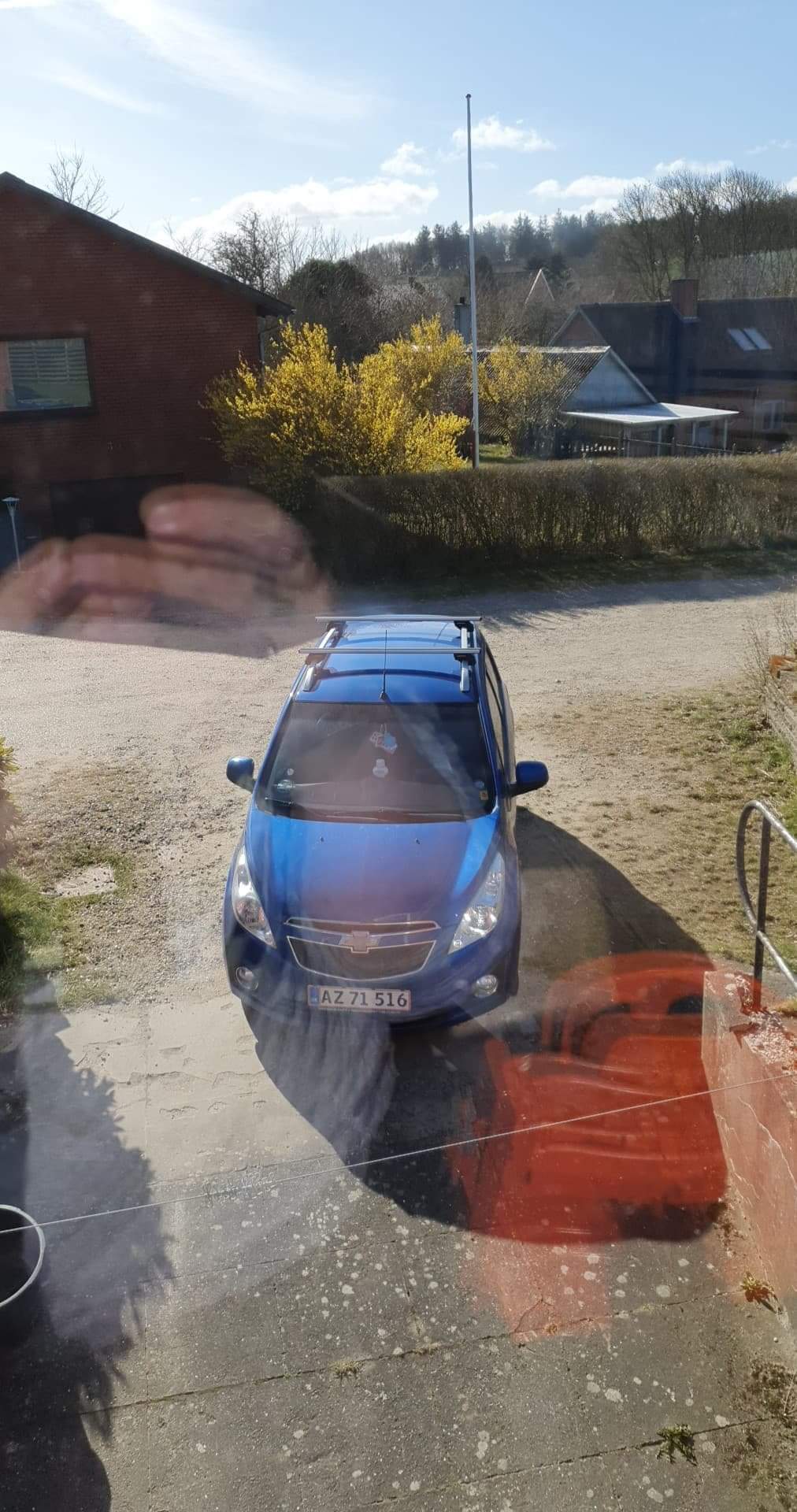 Blå Chevrolet Spark fra 2011