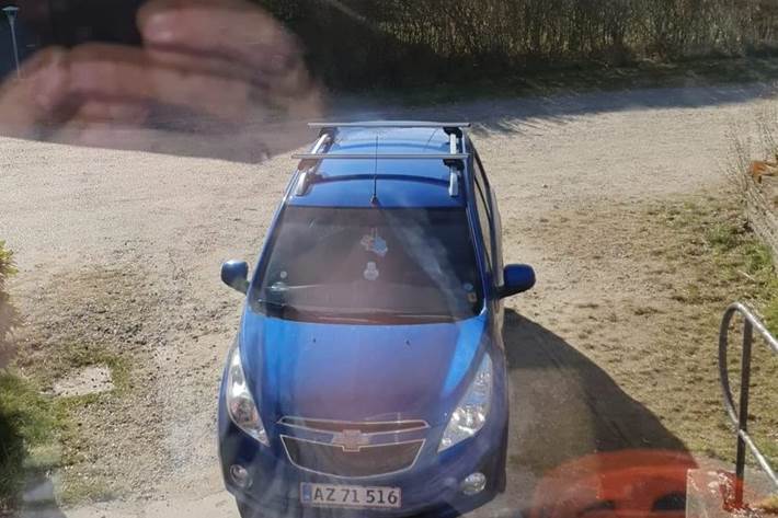 Blå Chevrolet Spark fra 2011