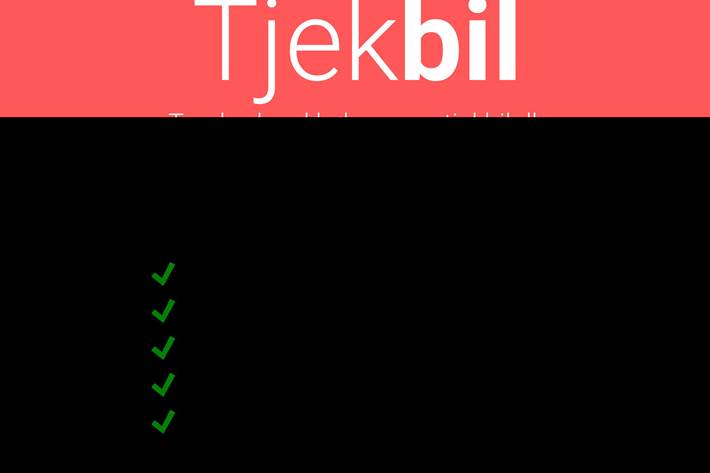 Blå VW Touran fra 2010