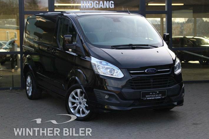 Sort Ford Transit Custom 290S fra 2016