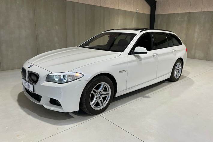 Hvid BMW 535d fra 2013