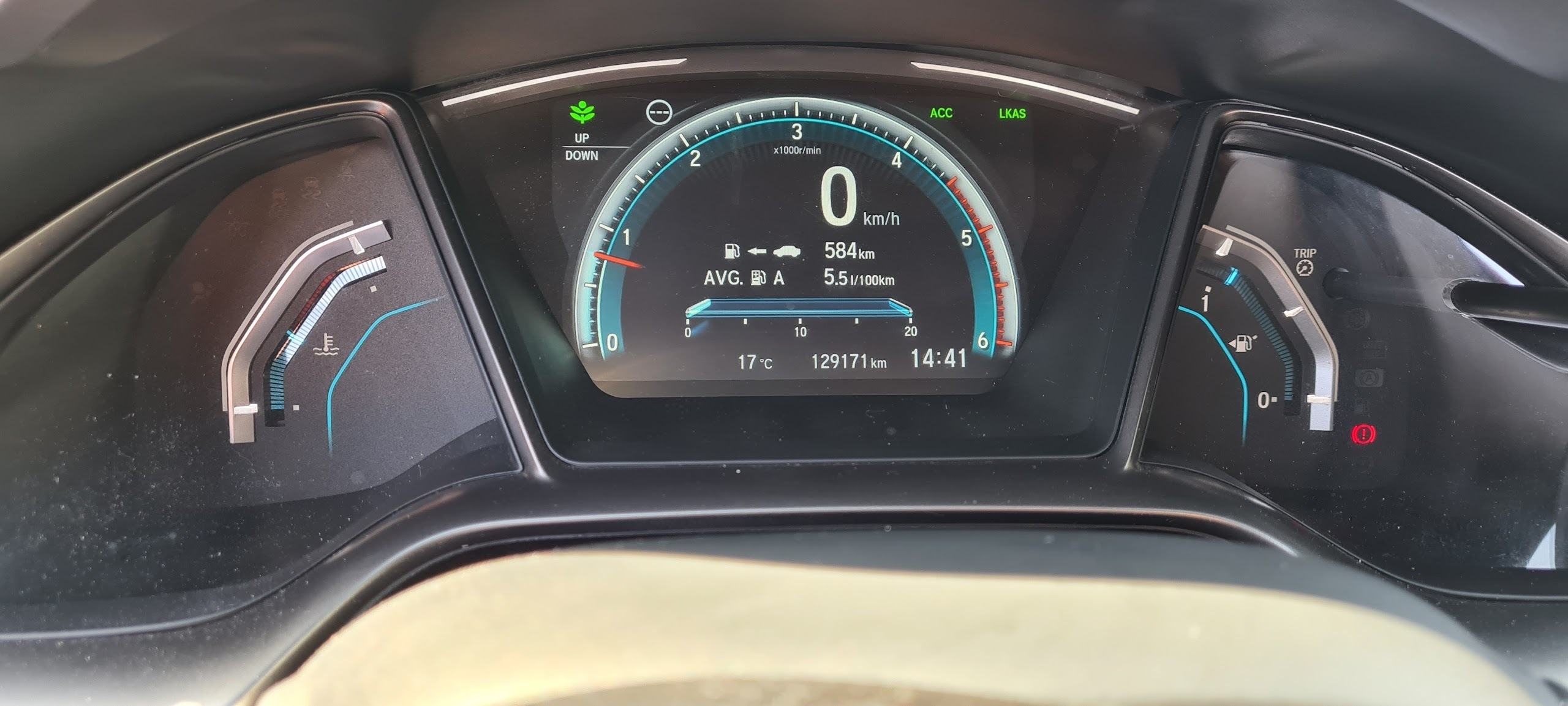 Grå Honda Civic fra 2018