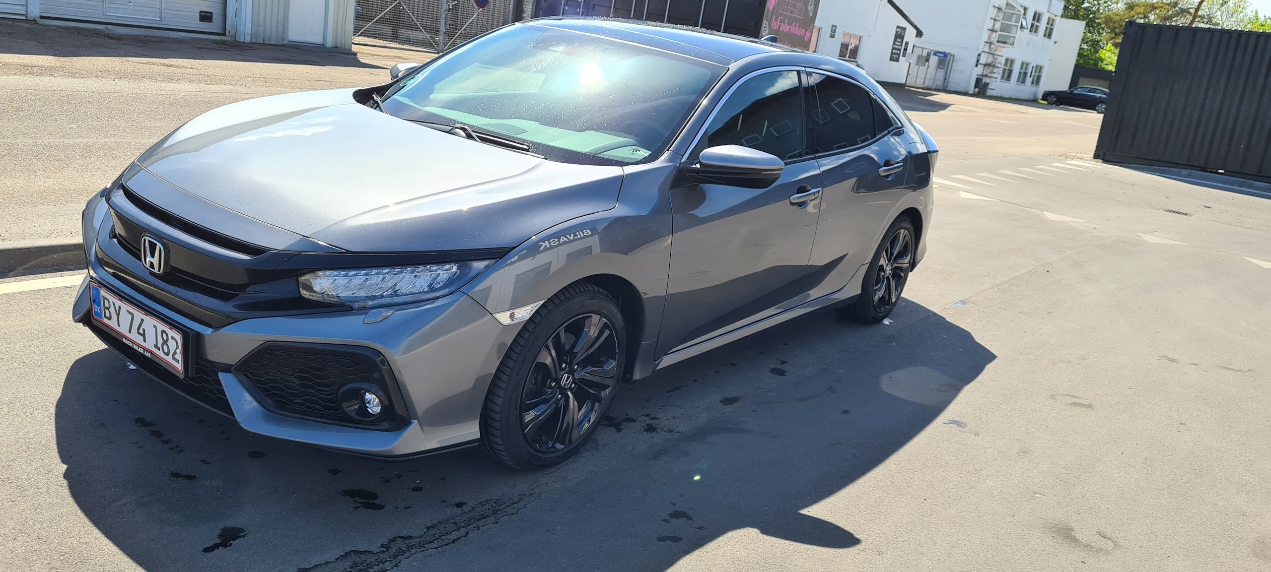 Grå Honda Civic fra 2018