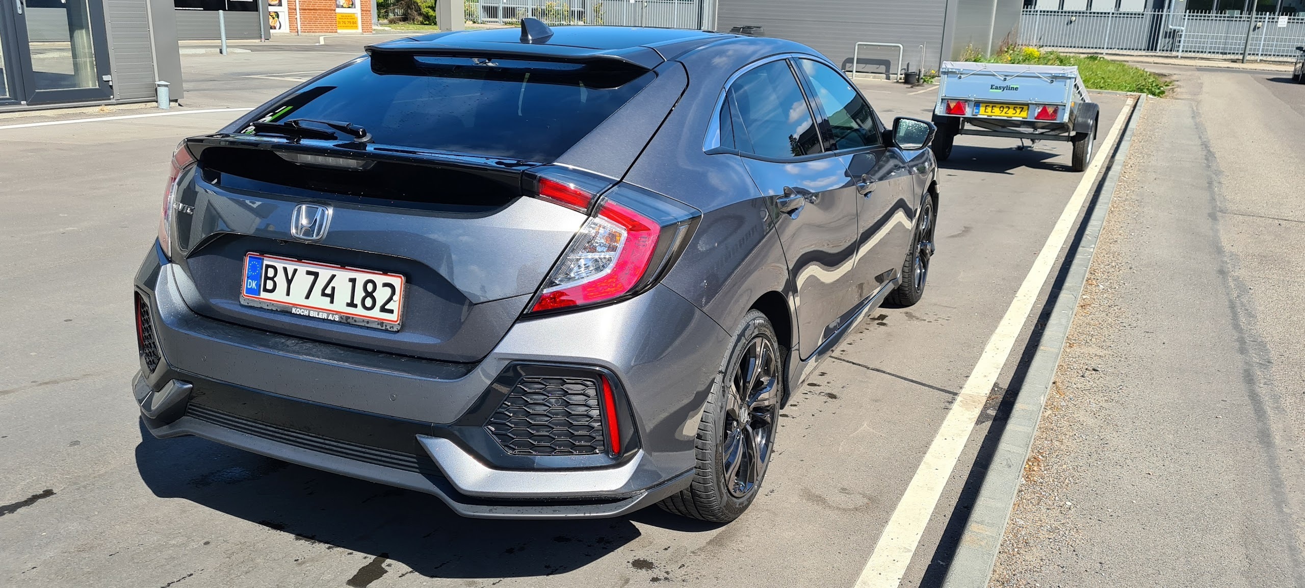 Grå Honda Civic fra 2018