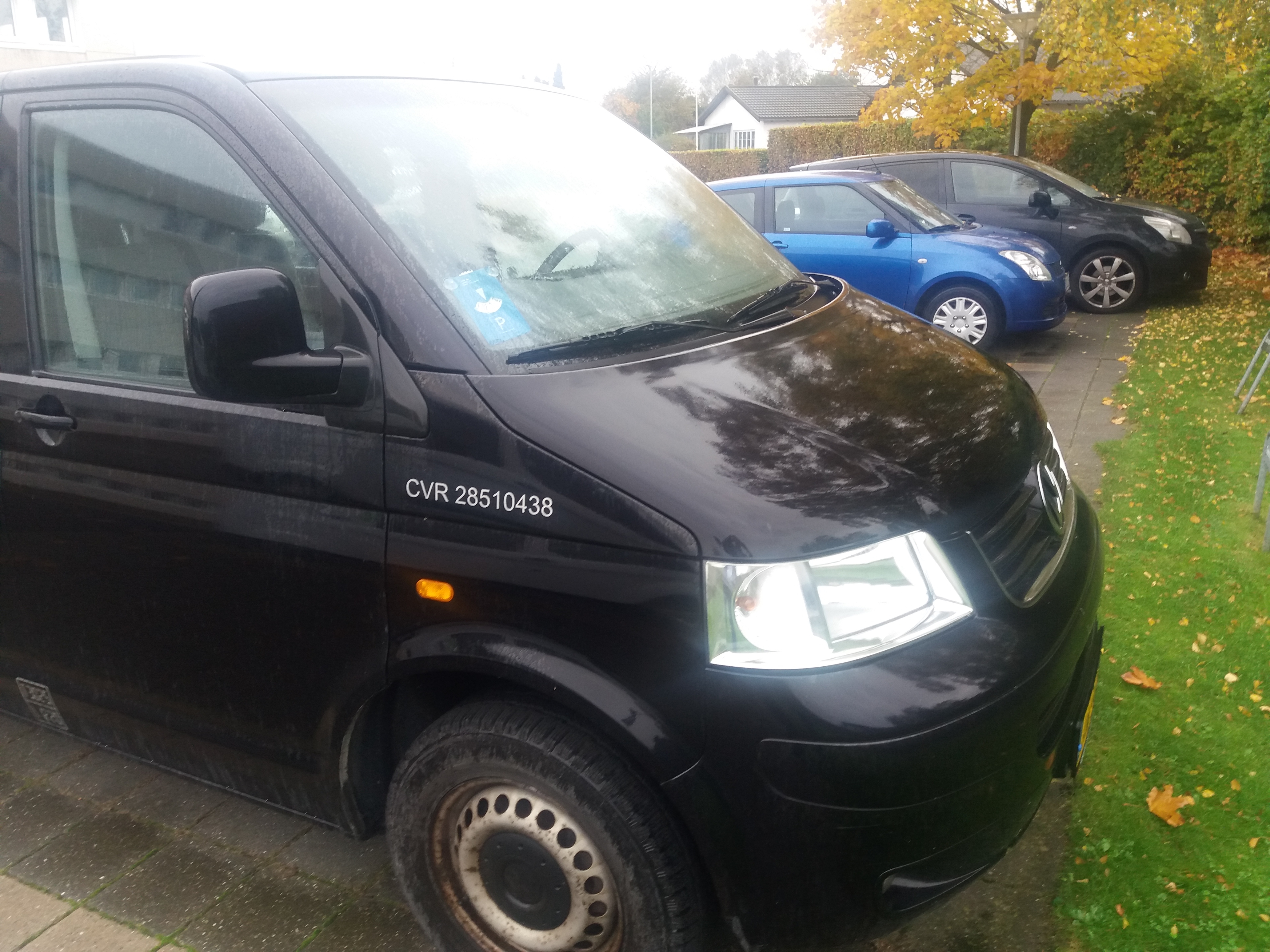 Sort VW Transporter fra 2007