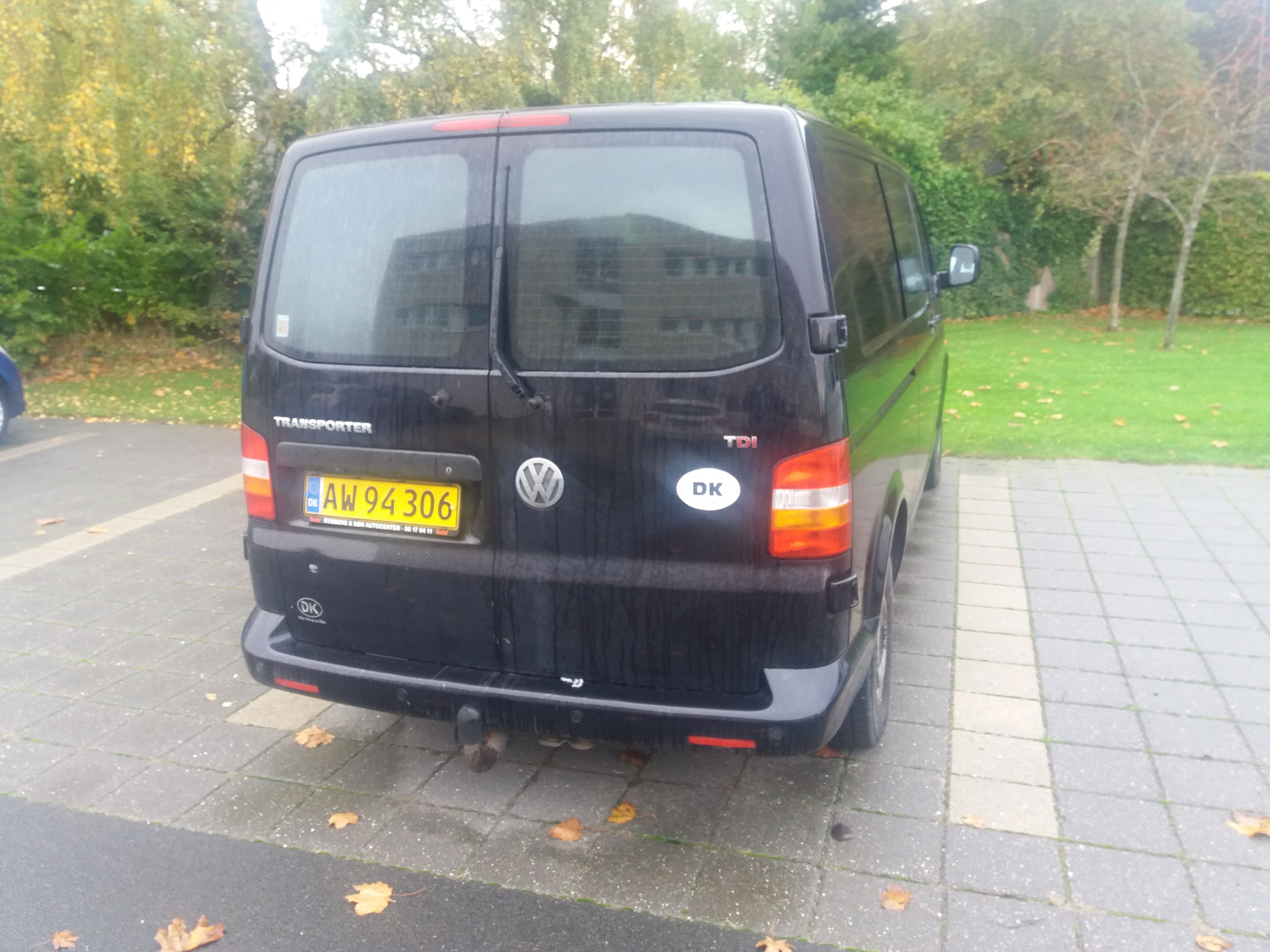Sort VW Transporter fra 2007