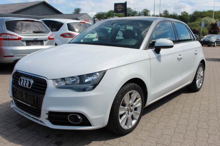 Hvid Audi A1 fra 2013