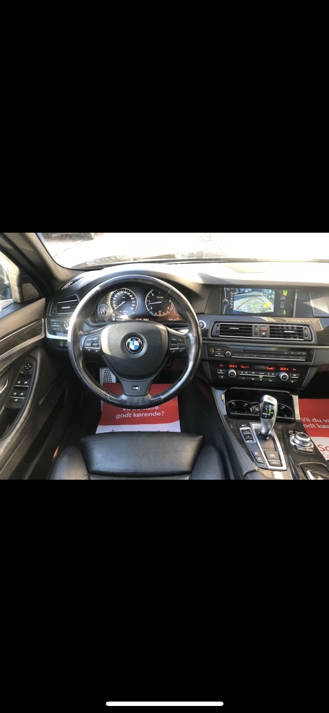 Blå BMW 530d fra 2012