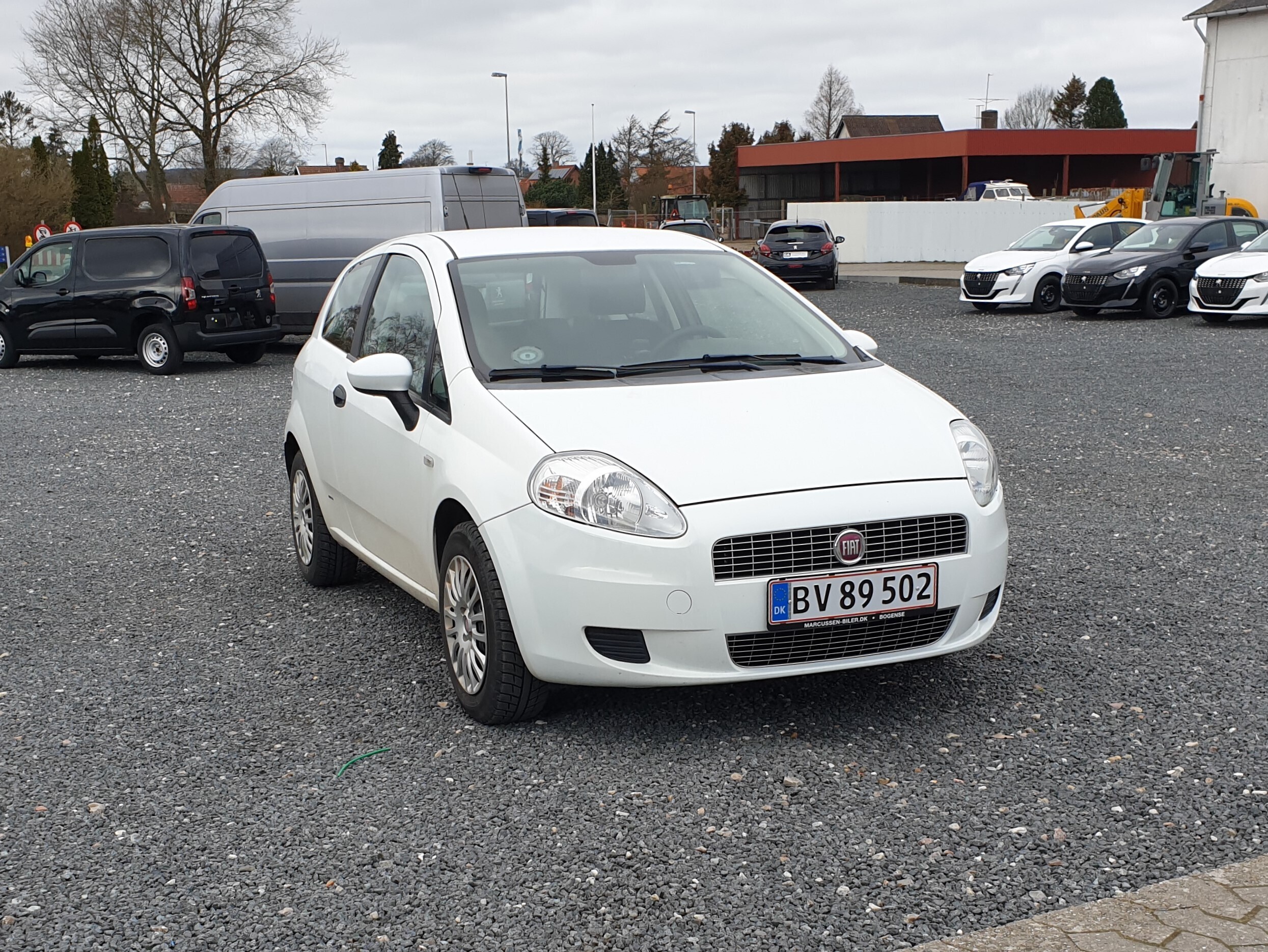 Hvid Fiat Grande Punto fra 2009